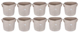 400 GSM Geo Textile Fabric Growbags- Beige, Pack of 10 - Utkarsh Agrochem Pvt ltd. 