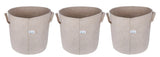 400 GSM Geo Textile Fabric Growbags- Beige, Pack of 3 - Utkarsh Agrochem Pvt ltd. 