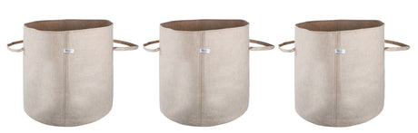 400 GSM Geo Textile Fabric Growbags- Beige, Pack of 3 - Utkarsh Agrochem Pvt ltd. 