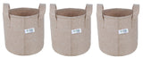 400 GSM Geo Textile Fabric Growbags- Beige, Pack of 3 - Utkarsh Agrochem Pvt ltd. 