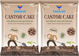 Castor Oil Cake Fertilizer for Plants | Organic Castor Khali Compost Powder for Home Garden, Manure for Flowers, Vegetables & Lawn - Utkarsh Agrochem Pvt ltd. 
