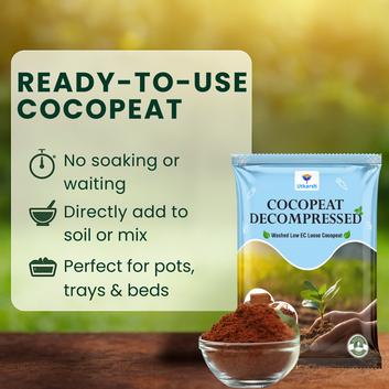 Decompressed Washed Cocopeat Powder for Gardening and Hydroponics, Low EC/TDS, Media & Fertilizers For Hydroponics