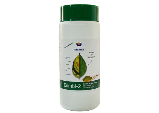 Combi-2 (EDTA Chelated Fertilizers, Mix Micronutrient) Prevents Mix Crop Deficiencies, Keeps Plants/Home Garden Healthy, Improves Crop Yield & Quality