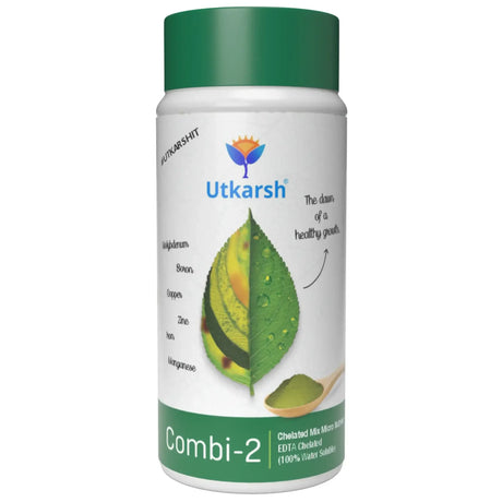 Combi - 2 (EDTA Chelated Fertilizers, Mix Micronutrient) Prevents Mix Crop Deficiencies, Keeps Plants/Home Garden Healthy, Improves Crop Yield & Quality - Utkarsh Agrochem Pvt ltd. 