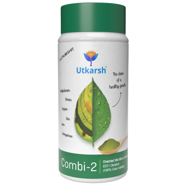 Combi - 2 (EDTA Chelated Fertilizers, Mix Micronutrient) Prevents Mix Crop Deficiencies, Keeps Plants/Home Garden Healthy, Improves Crop Yield & Quality - Utkarsh Agrochem Pvt ltd. 