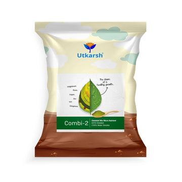 Combi - 2 (EDTA Chelated Fertilizers, Mix Micronutrient) Prevents Mix Crop Deficiencies, Keeps Plants/Home Garden Healthy, Improves Crop Yield & Quality - 25 Kg Pack
