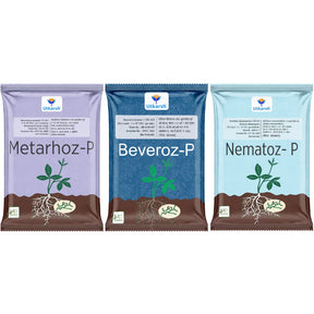 Grubs and Termites Control Combo - Metarhoz-P + Beveroz-P + Nematoz-P - Utkarsh Agrochem Pvt ltd. 