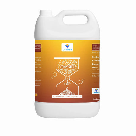 Composter for Quick Decomposition of Organic Waste into Compost, Bio Waste Decomposer, Accelerate Decomposition of Kitchen, Garden Organic Waste - Utkarsh Agrochem Pvt ltd. 