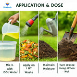 Composter for Quick Decomposition of Organic Waste into Compost, Bio Waste Decomposer, Accelerate Decomposition of Kitchen, Garden Organic Waste- 20 Litre - Utkarsh Agrochem Pvt ltd. 