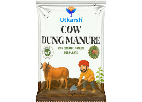 Cow Dung Manure for Plants, Nursery and Home Garden, Organic Fertilizer - Utkarsh Agrochem Pvt ltd. 