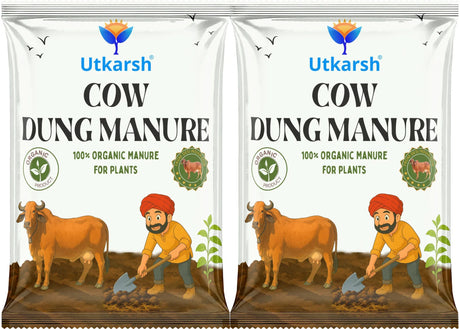 Cow Dung Manure for Plants, Nursery and Home Garden, Organic Fertilizer - Utkarsh Agrochem Pvt ltd. 