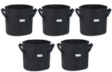 400 GSM Geotextile Fabric Growbags- Dark Grey, Pack of 5 - Utkarsh Agrochem Pvt ltd. 