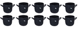 400 GSM Geotextile Fabric Growbags- Dark Grey, Pack of 10 - Utkarsh Agrochem Pvt ltd. 
