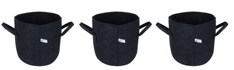 400 GSM Geotextile Fabric Growbags- Dark Grey, Pack of 3 - Utkarsh Agrochem Pvt ltd. 