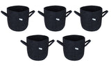 400 GSM Geotextile Fabric Growbags- Dark Grey, Pack of 5 - Utkarsh Agrochem Pvt ltd. 
