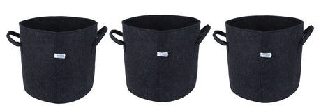 400 GSM Geotextile Fabric Growbags- Dark Grey, Pack of 3 - Utkarsh Agrochem Pvt ltd. 