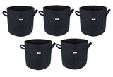 400 GSM Geotextile Fabric Growbags- Dark Grey, Pack of 5 - Utkarsh Agrochem Pvt ltd. 