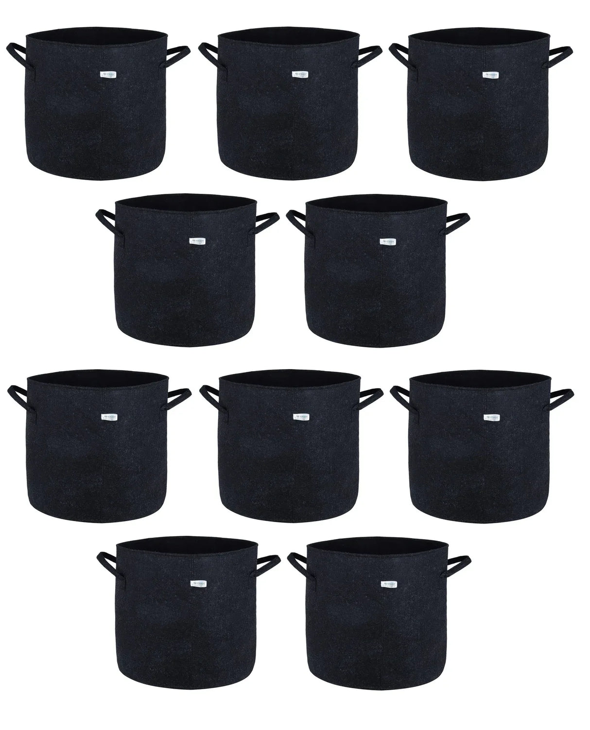 400 GSM Geotextile Fabric Growbags- Dark Grey, Pack of 10 - Utkarsh Agrochem Pvt ltd. 