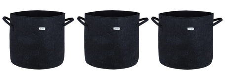 400 GSM Geotextile Fabric Growbags- Dark Grey, Pack of 3 - Utkarsh Agrochem Pvt ltd. 