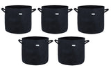 400 GSM Geotextile Fabric Growbags- Dark Grey, Pack of 5 - Utkarsh Agrochem Pvt ltd. 