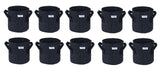 400 GSM Geotextile Fabric Growbags- Dark Grey, Pack of 10 - Utkarsh Agrochem Pvt ltd. 