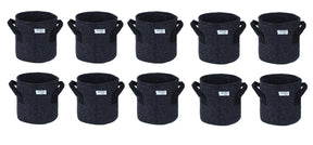 400 GSM Geotextile Fabric Growbags- Dark Grey, Pack of 10 - Utkarsh Agrochem Pvt ltd. 