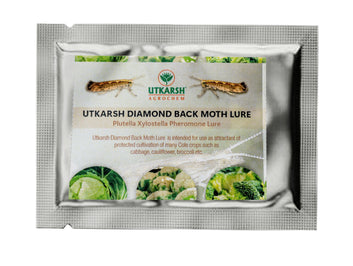 Utkarsh Diamond Back Moth DBM Lure Plutella Xylostella Pheromone Lure for Catching Insects/Moth of Diamond Black Moth in Cabbage Cauliflower Brocolli Plant with Funnel Trap