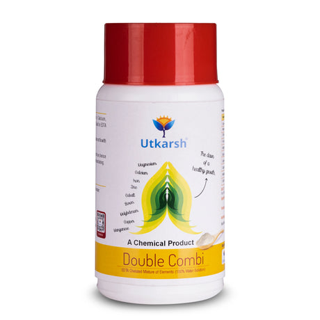Double Combi - EDTA Chelated Mix - Calcium, Magnesium, Iron, Zinc, Boron, Copper, Cobalt, Manganese, Molybdenum (100 % Water Soluble Chemical for Foliar Spray) - Utkarsh Agrochem Pvt ltd. 