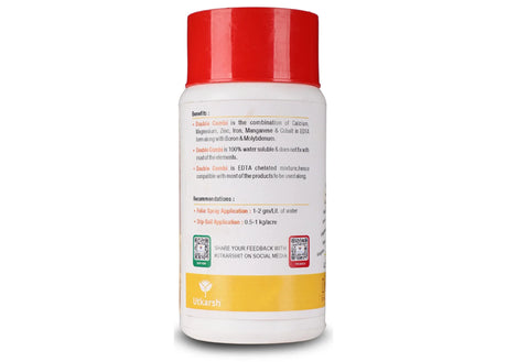 Double Combi - EDTA Chelated Mix - Calcium, Magnesium, Iron, Zinc, Boron, Copper, Cobalt, Manganese, Molybdenum (100 % Water Soluble Chemical for Foliar Spray) - Utkarsh Agrochem Pvt ltd. 