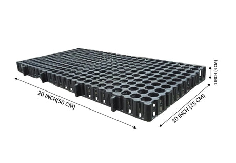 Garden Drainage Cell Mats (Thickness: 30 mm) Terrace/Kitchen Garden | Heavy-Duty, Highly Durable Polypropylene Water Drain Cell Mats for Indoor-Outdoor Home Garden - Utkarsh Agrochem Pvt ltd. 