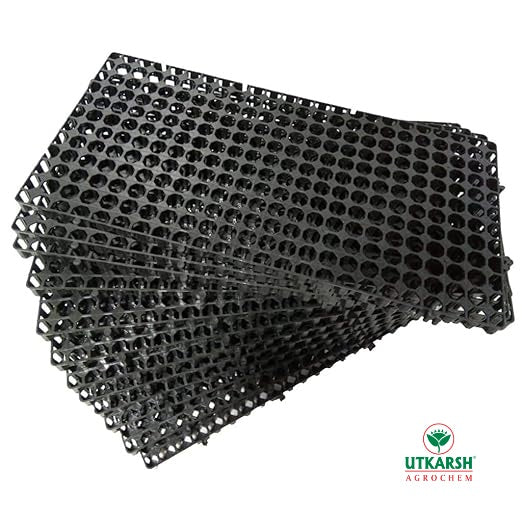 Utkarsh Garden Drainage Cell Mats (Thickness: 20 mm) Terrace, Kitchen, Indoor-Outdoor| Heavy-Duty, Highly Durable Polypropylene Water Drainage Mat
