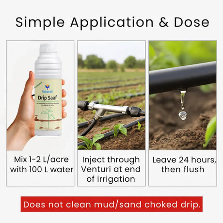 Drip Saaf (Eco-Friendly Product for Cleaning Drip System | Biodegrades Organic Stuffs in the Drips) - 20 Liter - Utkarsh Agrochem Pvt ltd. 