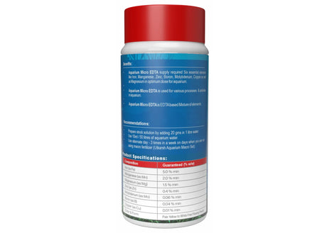 Aquarium EDTA Micro (CSMB) Mix (EDTA Chelated 100% Water Soluble Aquarium Chemical), Provides Robust Growth to Aquarium Plants, Enhances Nutrient Uptake, Safe & Non-toxic - Utkarsh Agrochem Pvt ltd. 