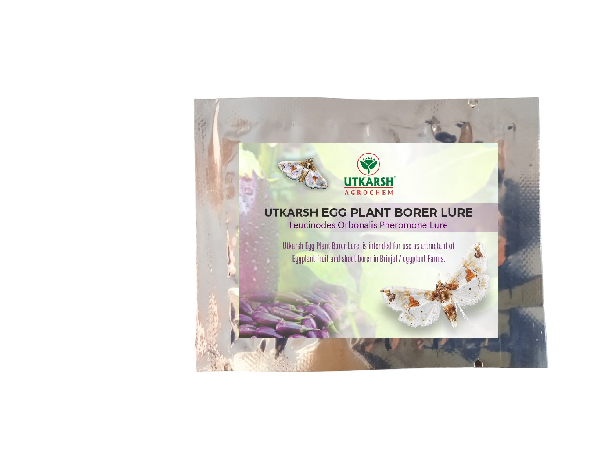 Utkarsh Egg Plant Borer Lure Leucinodes Orbonalis Pheromone Lure for Catching Insects/Moth of Brinjal Fruit and Shoot Borer in Brinjal Plant