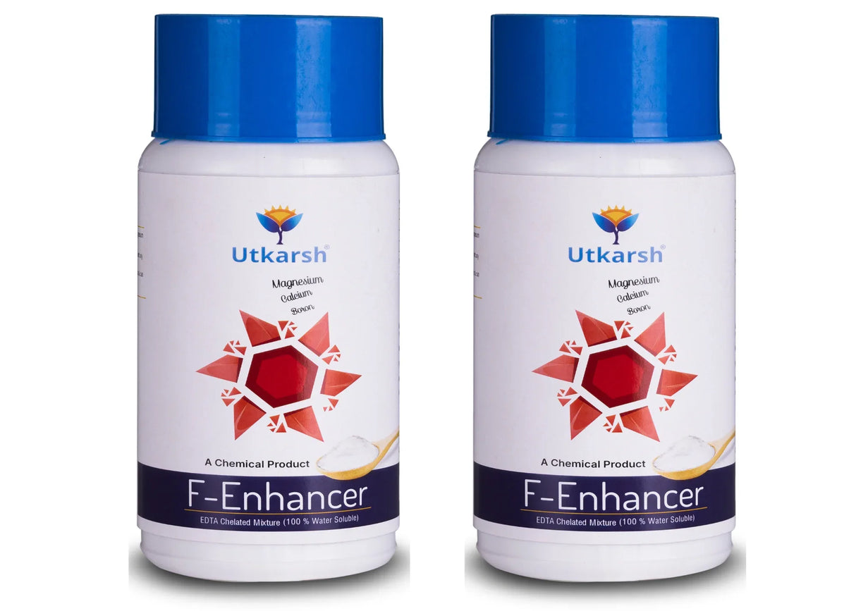 F-Enhancer - EDTA Chelated Mix - Calcium, Magnesium, Boron (100 % Water Soluble Chemical for Foliar Spray) - Utkarsh Agrochem Pvt ltd. 