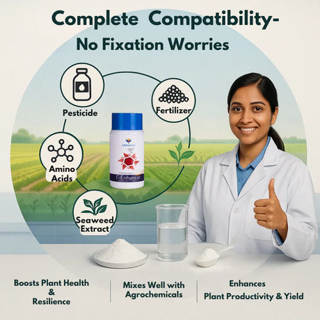 F-Enhancer - EDTA Chelated Mix - Calcium, Magnesium, Boron (100 % Water Soluble Chemical for Foliar Spray) - Utkarsh Agrochem Pvt ltd. 