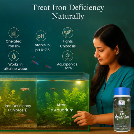 Fe-Aquarium (Fe - 11% DTPA Chelated 100% Water Soluble Aquarium Chemical) - Utkarsh Agrochem Pvt ltd. 
