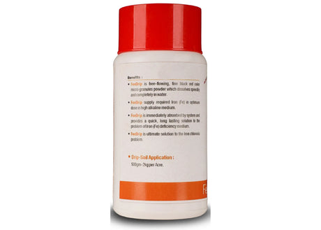 FeeDrip - Fe 6 % EDDHA Chelated (100 % Water Soluble Chemical for Soil Application) - Utkarsh Agrochem Pvt ltd. 