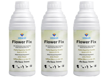 Flower Fix (Alpha Naphthyl Acetic Acid 4.5% SL) | Plant Growth Regulator - Utkarsh Agrochem Pvt ltd. 
