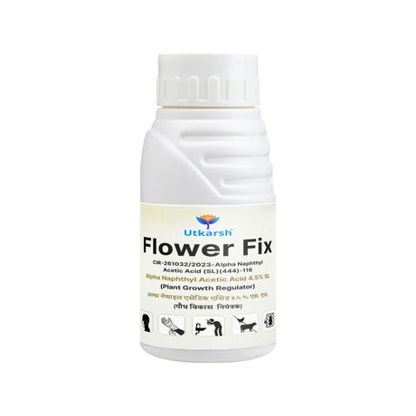 Flower Fix (Alpha Naphthyl Acetic Acid 4.5% SL) | Plant Growth Regulator - Utkarsh Agrochem Pvt ltd. 