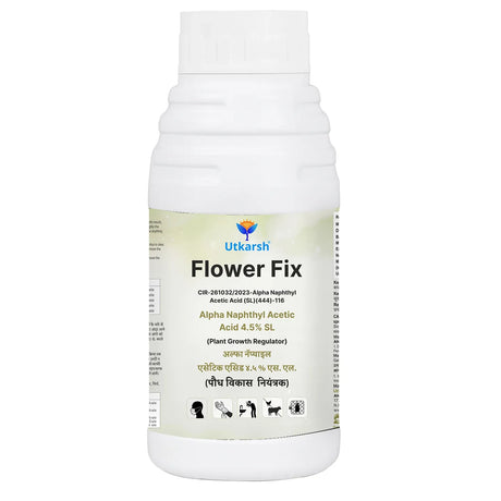 Flower Fix (Alpha Naphthyl Acetic Acid 4.5% SL) | Plant Growth Regulator - Utkarsh Agrochem Pvt ltd. 