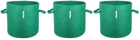 400 GSM Geotextile Fabric Growbags- Green, Pack of 3 - Utkarsh Agrochem Pvt ltd. 