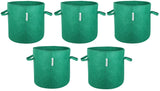 400 GSM Geo Textile Fabric Growbags- Green, Pack of 5 - Utkarsh Agrochem Pvt ltd. 