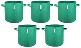 400 GSM Geo Textile Fabric Growbags- Green, Pack of 5 - Utkarsh Agrochem Pvt ltd. 