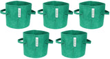400 GSM Geo Textile Fabric Growbags- Green, Pack of 5 - Utkarsh Agrochem Pvt ltd. 