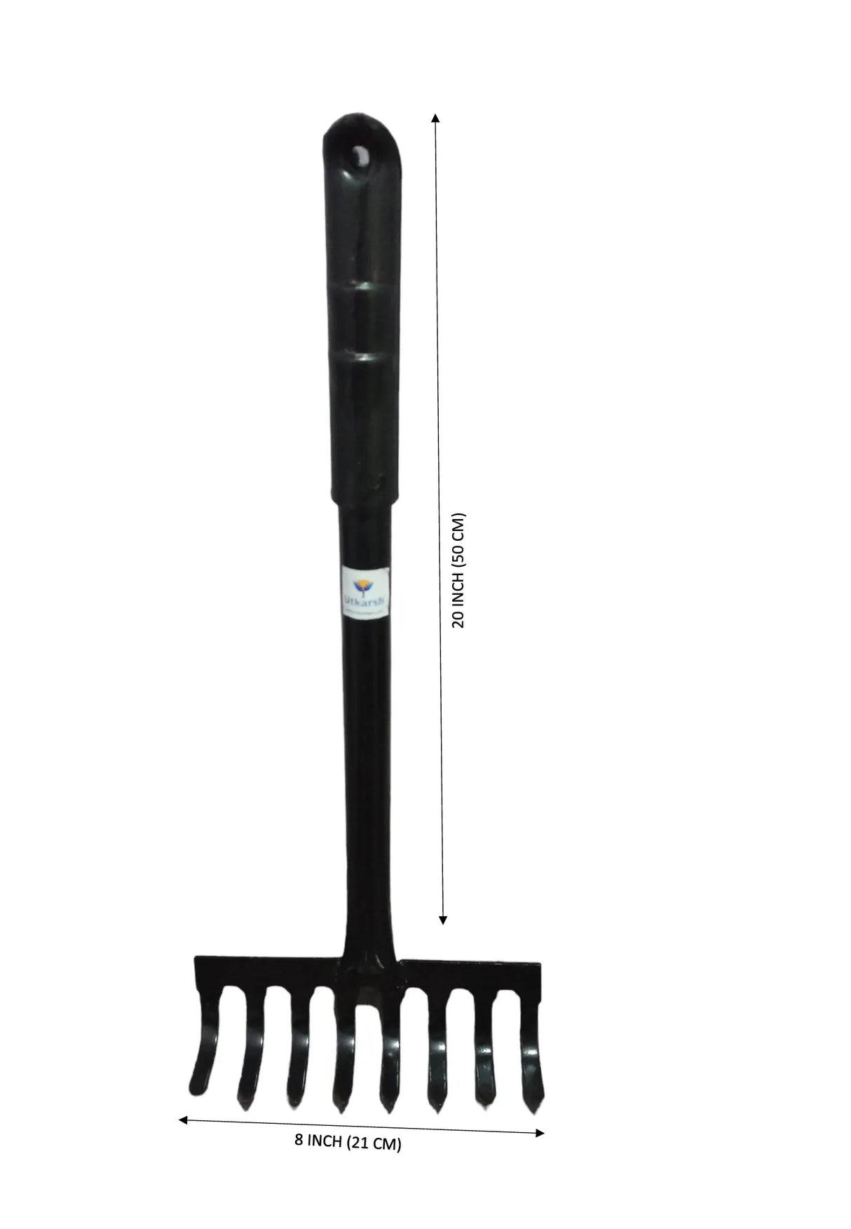 Garden Rake with 8 Teeth- 1 Pc - Utkarsh Agrochem Pvt ltd. 