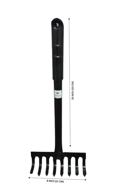 Garden Rake with 8 Teeth- 1 Pc - Utkarsh Agrochem Pvt ltd. 