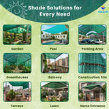 Green Garden Shade Nets – 75% UV Protection | Multipurpose Agro Net for Terrace, Garden, Greenhouse & Balcony | Protection from Sun | Indoor & Outdoor Use