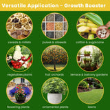 Growth Booster - Liquid Red Seaweed Extract, Plant Growth Promoter, Organic Plant Tonic for Healthy Plants, Strong Roots, More Flowers & High Yield | Indoor & Outdoor Use