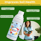 Growth Booster - Liquid Red Seaweed Extract, Plant Growth Promoter, Organic Plant Tonic for Healthy Plants, Strong Roots, More Flowers & High Yield | Indoor & Outdoor Use